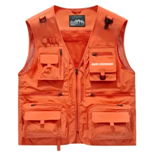 Bar Crusher Fishing AU Exclusive Logo Quick Drying Vest HOFS150525A02BCR - Orange