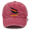 Adelaide Crows AFL Exclusive Logo Washed Cotton Baseball Cap - Printed With Box HOAFL100525BC01ADEL - Red