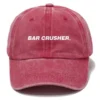 Bar Crusher Fishing AU Exclusive Logo Washed Cotton Baseball Cap - Printed With Box HOFS070525AU1BCR - Red