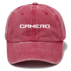 Camero Fishing AU Exclusive Logo Washed Cotton Baseball Cap - Printed With Box HOFS070525AU1CMR - Red