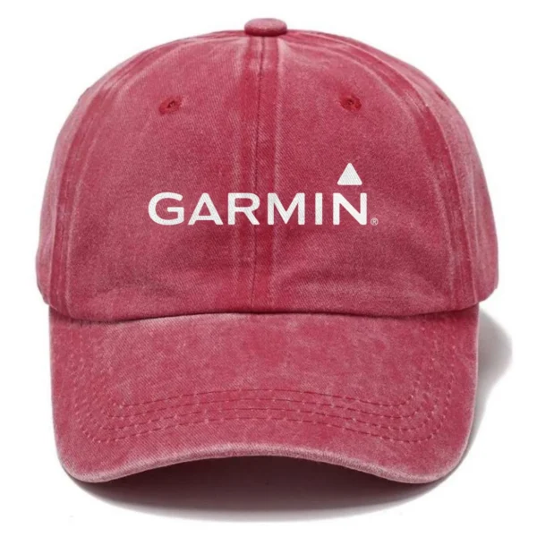 Garmin Fishing AU Exclusive Logo Washed Cotton Baseball Cap - Printed With Box HOFS070525AU1GA - Red