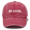 Haines Hunter Fishing AU Exclusive Logo Washed Cotton Baseball Cap - Printed With Box HOFS070525AU1HHT - Red