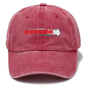 Stacer Fishing AU Exclusive Logo Washed Cotton Baseball Cap - Printed With Box HOFS070525AU1STC - Red