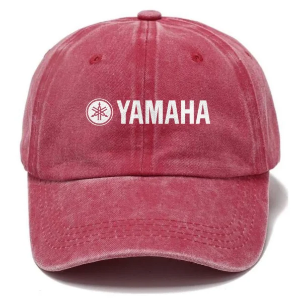 Yamaha Marine Fishing AU Exclusive Logo Washed Cotton Baseball Cap - Printed With Box HOFS070525AU1YMM - Red