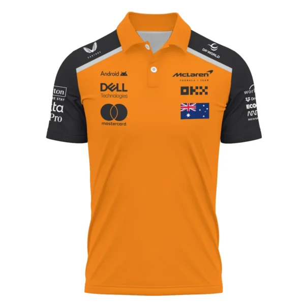 Oscar Piastri McLaren Formula One Exclusive Logo Polo Shirt BLF1290325A3MCLPL - Image 2