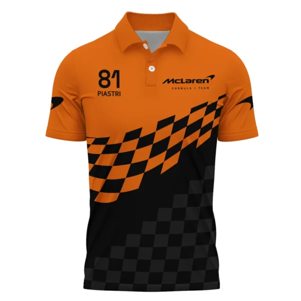 Oscar Piastri McLaren F1 Polo Shirt All Over Prints BLOP10425A1PL - Image 2