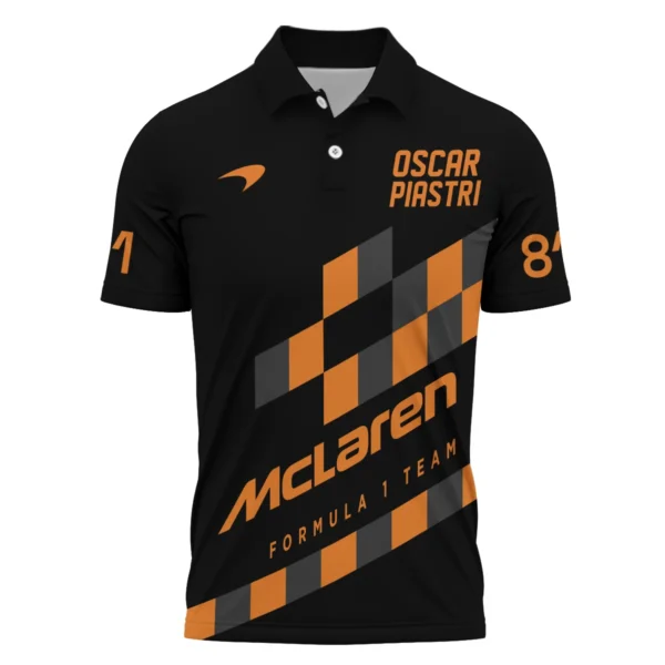 Oscar Piastri McLaren F1 Polo Shirt All Over Prints BLOP10425A6PL - Image 2