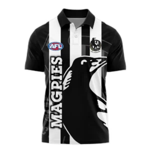 Collingwood Magpies Australian Football League Exclusive Logo Polo Shirt HOAFL130525A02COLLPL