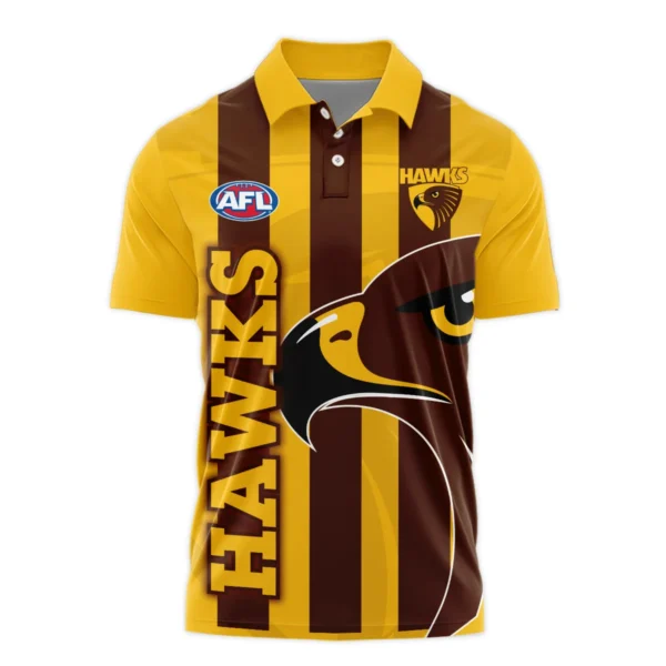 Hawthorn Hawks Australian Football League Exclusive Logo Polo Shirt HOAFL130525A02HAWPL
