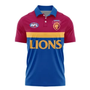 Brisbane Lions Australian Football League Exclusive Logo Polo Shirt HOAFL140525A01BLPL