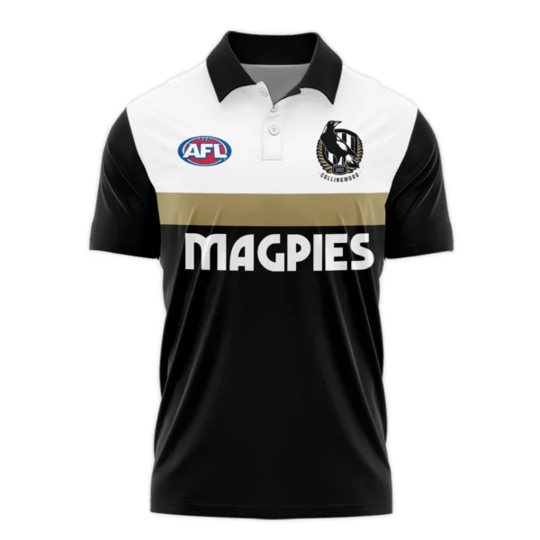 Collingwood Australian Football League Exclusive Logo Polo Shirt HOAFL140525A01COLLPL