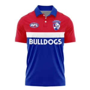 Western Bulldogs Australian Football League Exclusive Logo Polo Shirt HOAFL140525A01WBPL