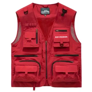 Bar Crusher Fishing AU Exclusive Logo Quick Drying Vest HOFS150525A02BCR - Red