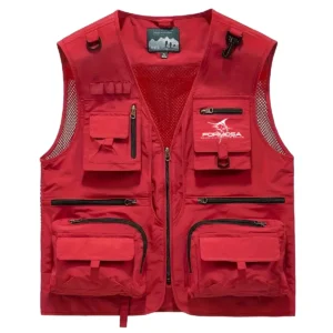 Formosa Marine Fishing AU Exclusive Logo Quick Drying Vest HOFS150525A02FOM - Red