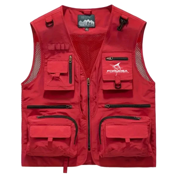 Formosa Marine Fishing AU Exclusive Logo Quick Drying Vest HOFS150525A02FOM - Red