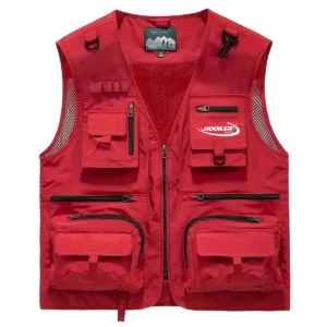 Hooker Boats Fishing AU Exclusive Logo Quick Drying Vest HOFS150525A02HOO - Red