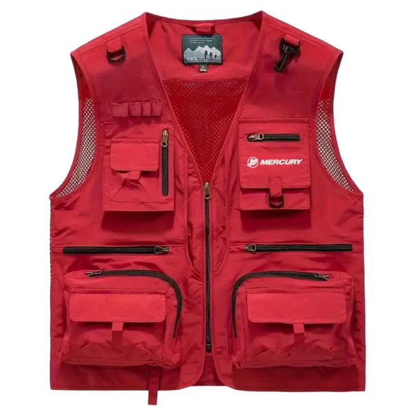 Mercury Marine Fishing AU Exclusive Logo Quick Drying Vest HOFS150525A02MCM - Red