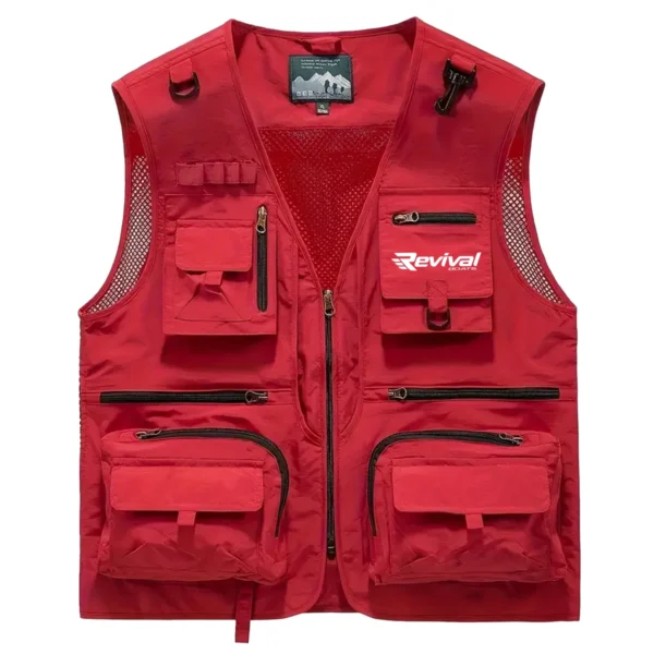Revival Boats Fishing AU Exclusive Logo Quick Drying Vest HOFS150525A02RVB - Red