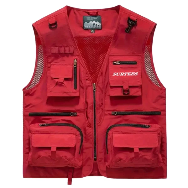 Surtees Fishing AU Exclusive Logo Quick Drying Vest HOFS150525A02SUB - Red