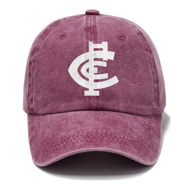 Carlton Blues AFL Exclusive Logo Washed Cotton Baseball Cap - Printed With Box HOAFL100525BC01CARL - Rose