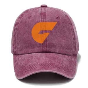 GWS Giants AFL Exclusive Logo Washed Cotton Baseball Cap - Printed With Box HOAFL100525BC01GWS - Rose