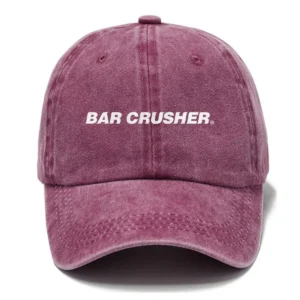 Bar Crusher Fishing AU Exclusive Logo Washed Cotton Baseball Cap - Printed With Box HOFS070525AU1BCR - Rose