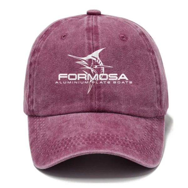 Formosa Marine Fishing AU Exclusive Logo Washed Cotton Baseball Cap - Printed With Box HOFS070525AU1FOM - Rose