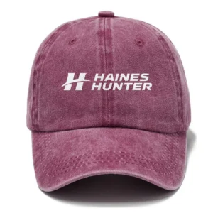 Haines Hunter Fishing AU Exclusive Logo Washed Cotton Baseball Cap - Printed With Box HOFS070525AU1HHT - Rose