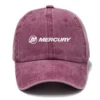 Mercury Marine Fishing AU Exclusive Logo Washed Cotton Baseball Cap - Printed With Box HOFS070525AU1MCM - Rose