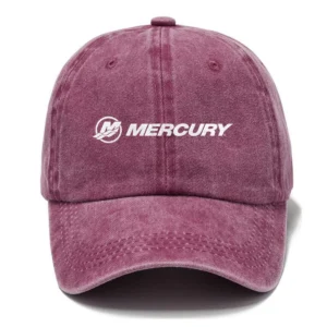 Mercury Marine Fishing AU Exclusive Logo Washed Cotton Baseball Cap - Printed With Box HOFS070525AU1MCM - Rose