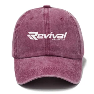 Revival Boats Fishing AU Exclusive Logo Washed Cotton Baseball Cap - Printed With Box HOFS070525AU1RVB - Rose