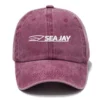 Sea Jay Fishing AU Exclusive Logo Washed Cotton Baseball Cap - Printed With Box HOFS070525AU1SJB - Rose