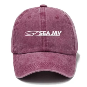 Sea Jay Fishing AU Exclusive Logo Washed Cotton Baseball Cap - Printed With Box HOFS070525AU1SJB - Rose
