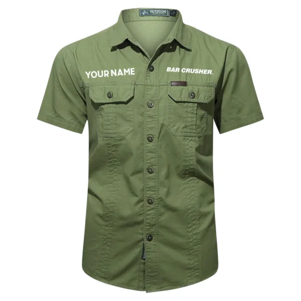 Bar Crusher Fishing AU Exclusive Logo Casual Shirt HOFS060525AU1BCR - ArmyGreen