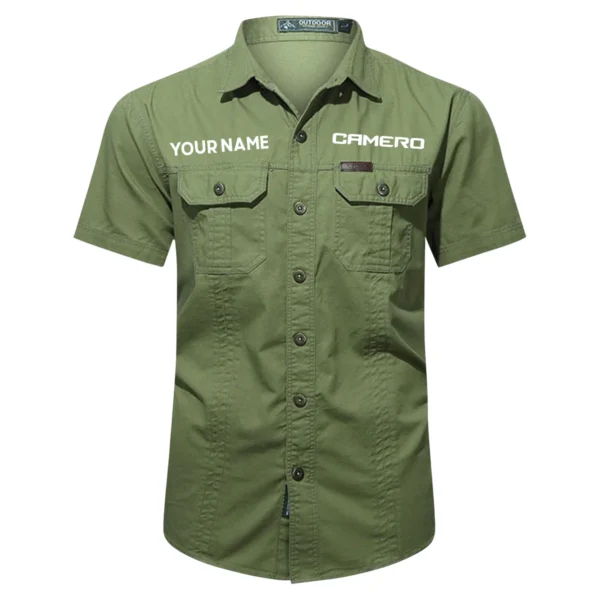 Camero Fishing AU Exclusive Logo Casual Shirt HOFS060525AU1CMR - ArmyGreen