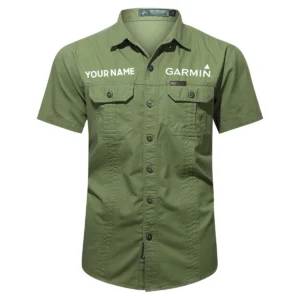 Garmin Fishing AU Exclusive Logo Casual Shirt HOFS060525AU1GA - ArmyGreen