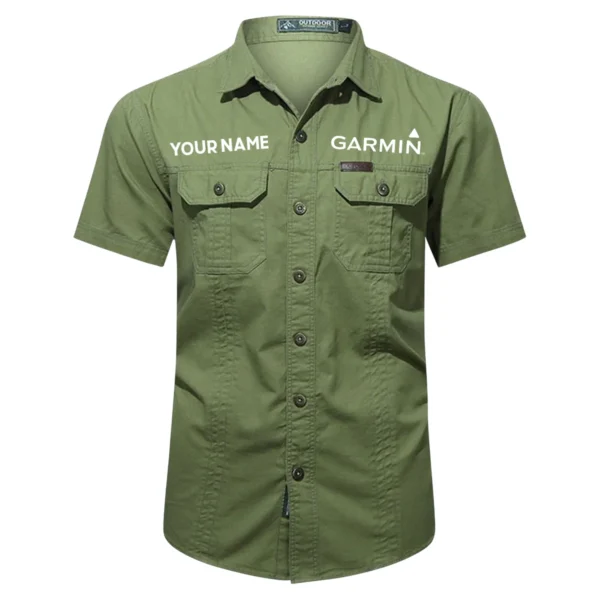 Garmin Fishing AU Exclusive Logo Casual Shirt HOFS060525AU1GA - ArmyGreen