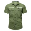 Yamaha Marine Fishing AU Exclusive Logo Casual Shirt HOFS060525AU1YMM - ArmyGreen