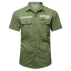 Yellowfin Plate Fishing AU Exclusive Logo Casual Shirt HOFS060525AU1YPB - ArmyGreen