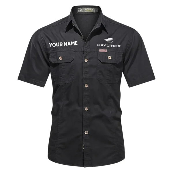 Bayliner Fishing AU Exclusive Logo Casual Shirt HOFS060525AU1BYL - Black