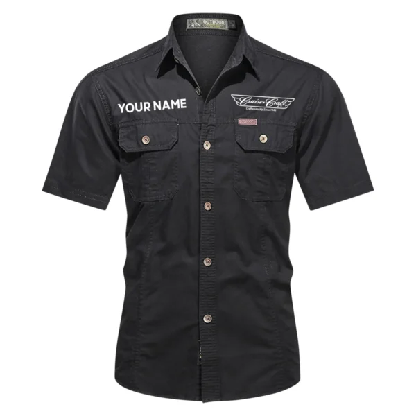 CruiseCraft Fishing AU Exclusive Logo Casual Shirt HOFS060525AU1CCB - Black