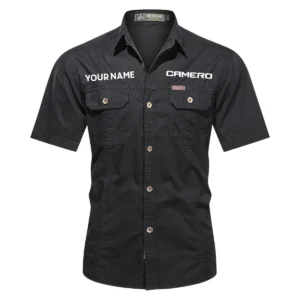 Camero Fishing AU Exclusive Logo Casual Shirt HOFS060525AU1CMR - Black