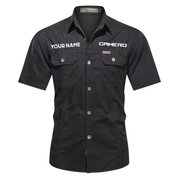 Camero Fishing AU Exclusive Logo Casual Shirt HOFS060525AU1CMR - Black