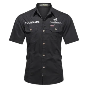 Formosa Marine Fishing AU Exclusive Logo Casual Shirt HOFS060525AU1FOM - Black