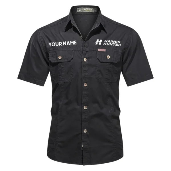 Haines Hunter Fishing AU Exclusive Logo Casual Shirt HOFS060525AU1HHT - Black