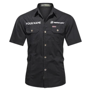 Mercury Marine Fishing AU Exclusive Logo Casual Shirt HOFS060525AU1MCM - Black