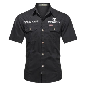 Minn Kota Fishing AU Exclusive Logo Casual Shirt HOFS060525AU1MNK - Black