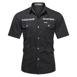 Quintrex Fishing AU Exclusive Logo Casual Shirt HOFS060525AU1QTX - Black