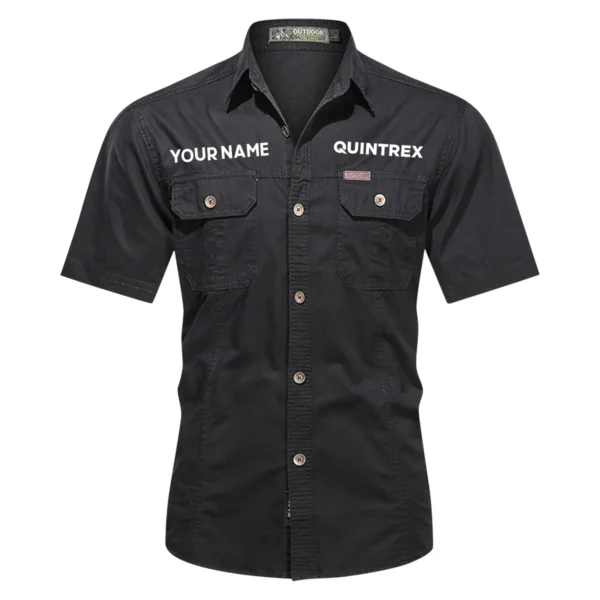 Quintrex Fishing AU Exclusive Logo Casual Shirt HOFS060525AU1QTX - Black
