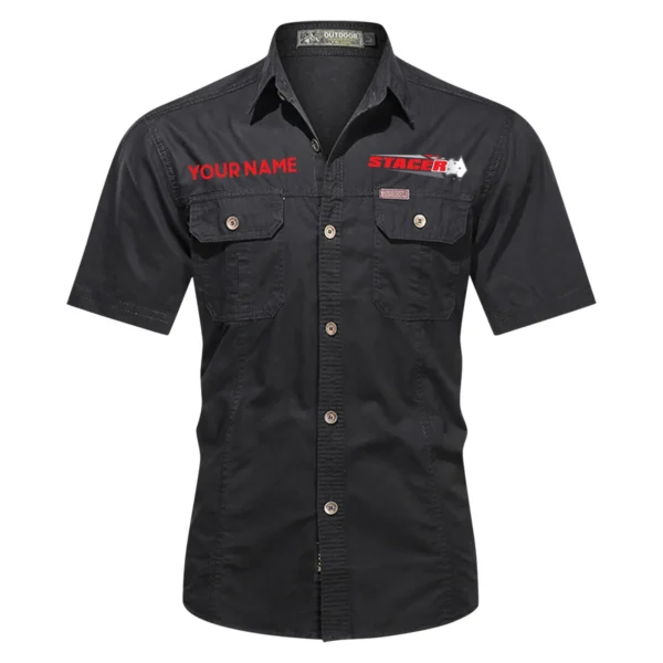 Stacer Fishing AU Exclusive Logo Casual Shirt HOFS060525AU1STC - Black
